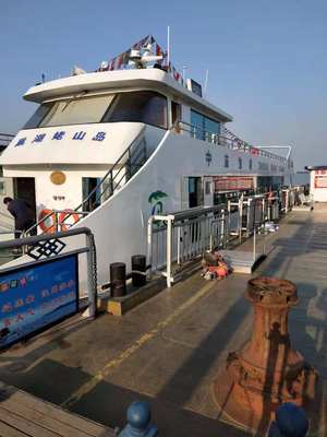姥山岛旅游度假区游船码头仿木纹漆施工案例赏析
